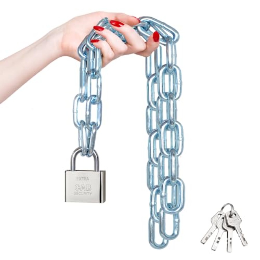 견고한 39인치 8mm 아연 도금 녹 방지 및 도난 방 - Bike Chain 리뷰 및 가격